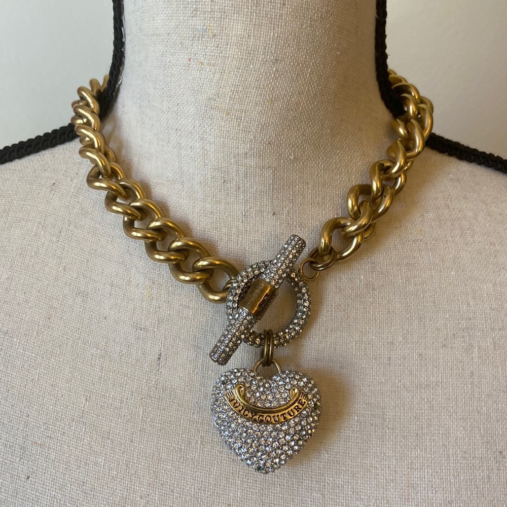 Juicy Couture Gold Chain Pendant Necklace